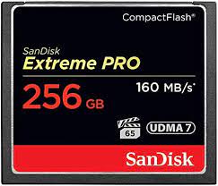 SanDisk Extreme Pro 256 GB 160 MB/s CompactFlash Memory Card - Black