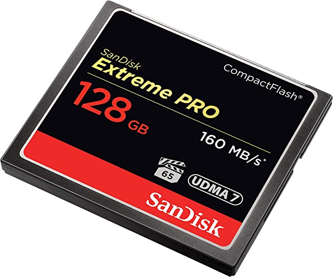 Sandisk Extreme Pro 128Gb Compactflash Memory Card Udma 7 Speed Up To 160Mb/S- Sdcfxps-128G-X46