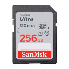 Sandisk 256GB Ultra Sdxc Uhs-I Memory Card - 120Mb/S, C10, U1, Full Hd, Sd Card - Sdsdun4-256G-Gn6In